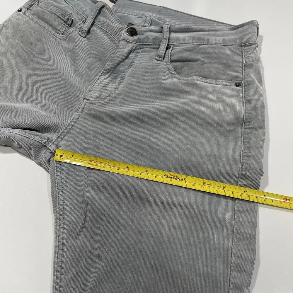 Marine Layer Pants Men’s 32 X 30 Gray Corduroy Cambridge Cord Casual Stretch